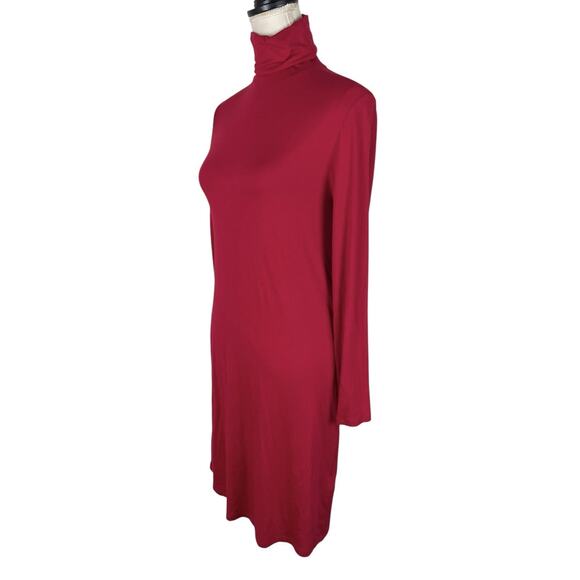 Majestic Filatures Turtleneck Deluxe Teeshirt Dress Pink Rose Passion Size 1 NEW - Picture 5 of 9